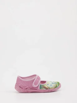 Superfit – Kinderhausschuh aus Textil rosa mit Glitzer