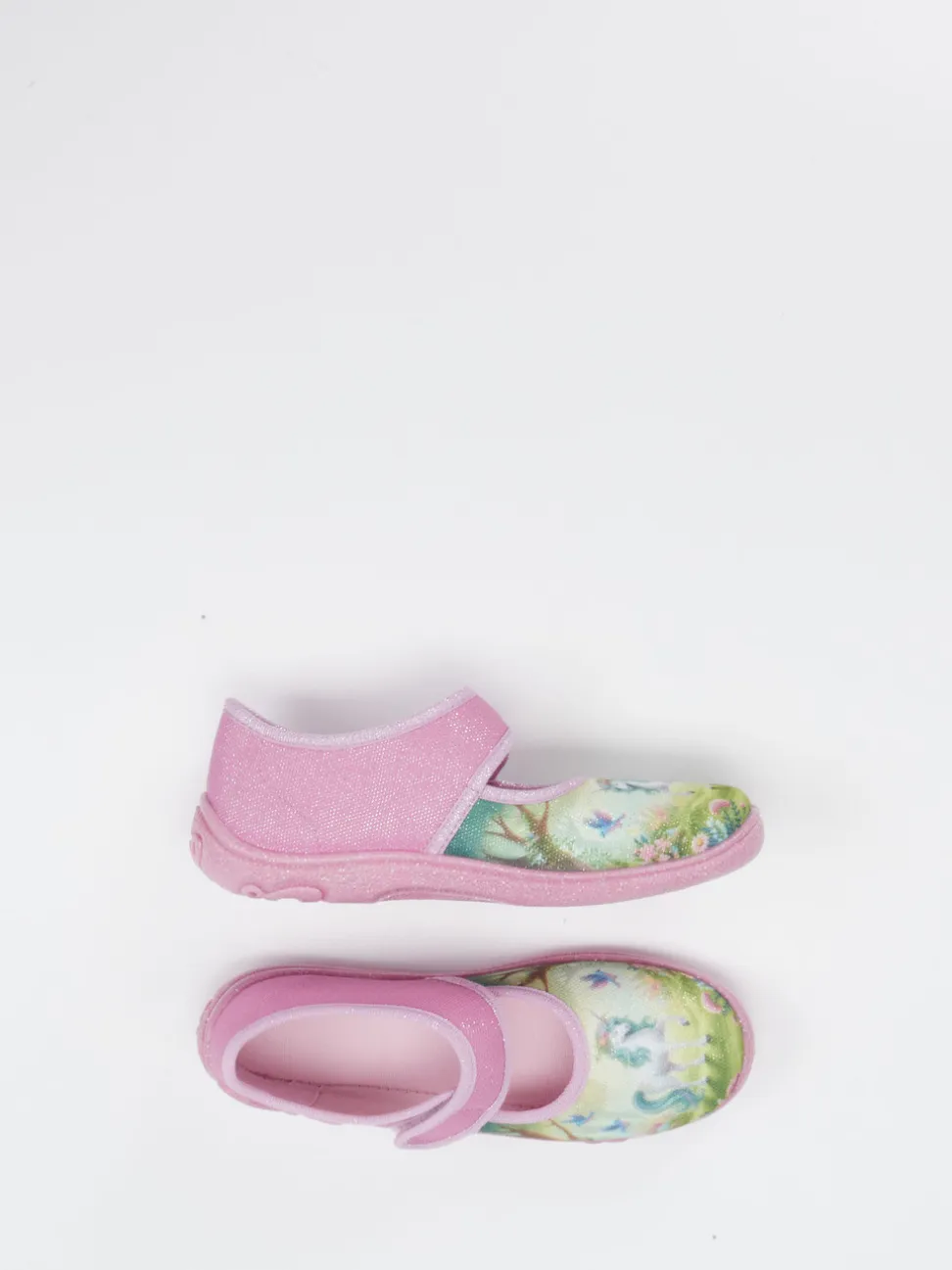 Superfit – Kinderhausschuh aus Textil rosa mit Glitzer