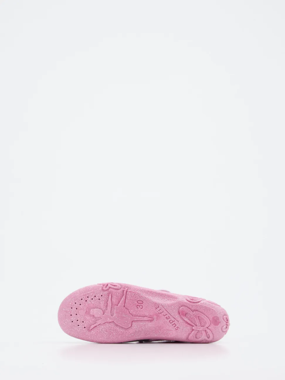 Superfit – Kinderhausschuh aus Textil rosa mit Glitzer