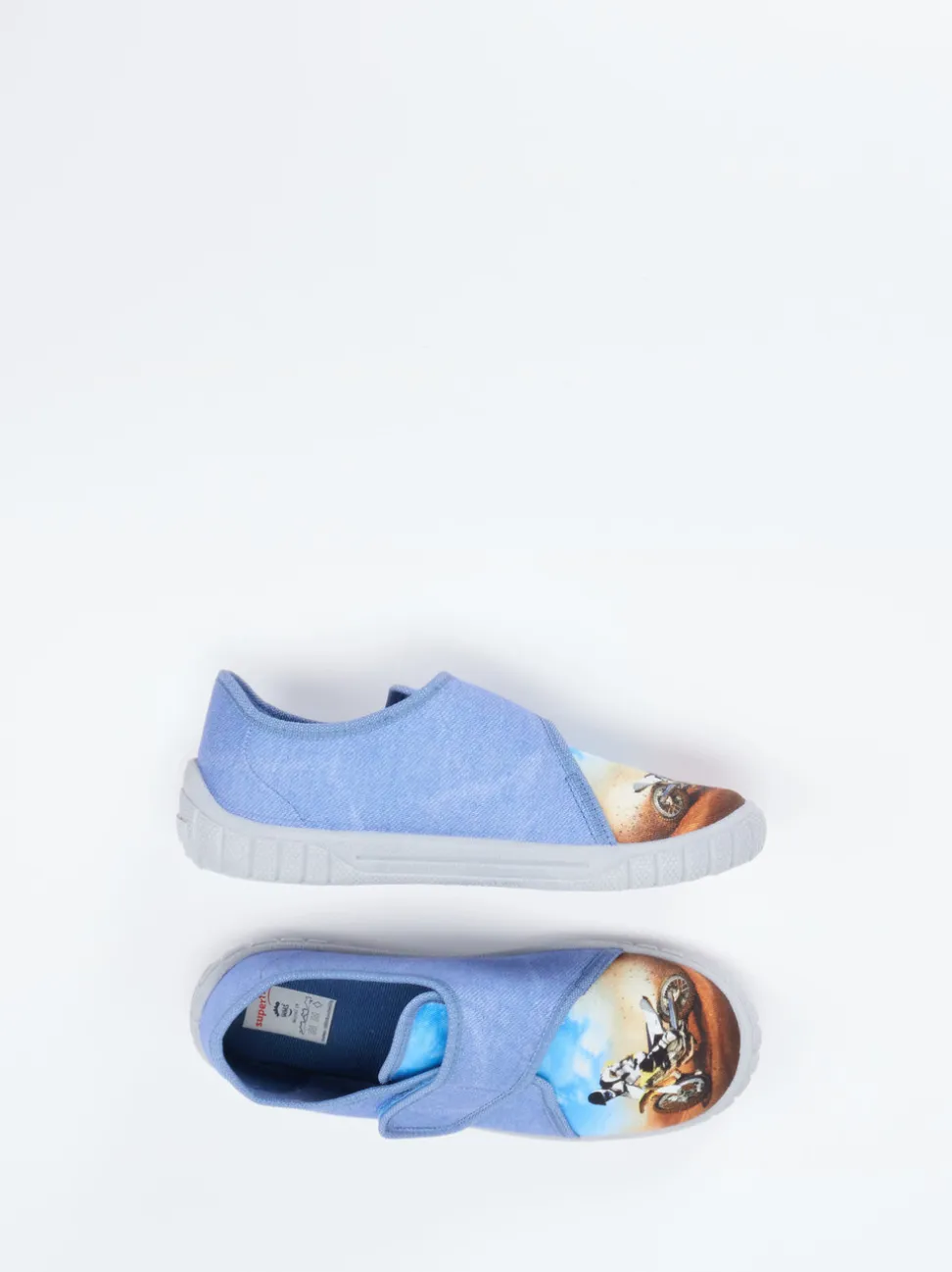 Superfit – Kinderhausschuh aus Textil blau