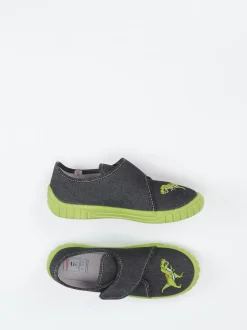 Superfit – Kinder-Hausschuh aus Textil anthrazit