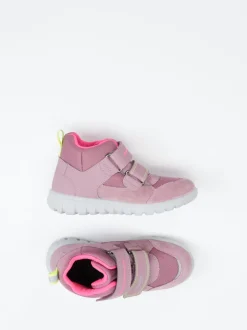 Superfit – Kinder-Mid-Cut-Sneaker aus Veloursleder Altrosa