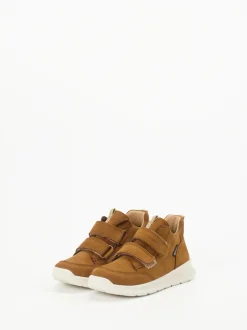 Superfit – Kinder-Sneaker aus Nubukleder cognacbraun