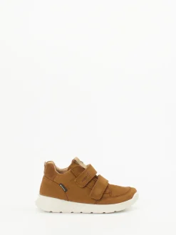 Superfit – Kinder-Sneaker aus Nubukleder cognacbraun
