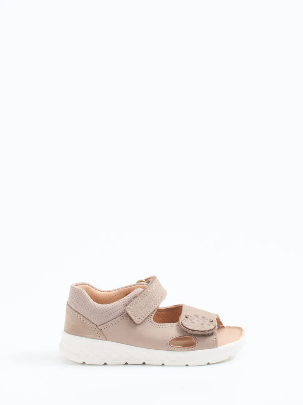 Superfit – Kleinkind-Sandalen aus Nubukleder beigebraun
