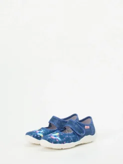 Superfit – Klettballerina aus Textil Dunkelblau