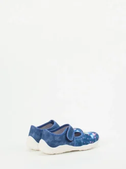 Superfit – Klettballerina aus Textil Dunkelblau