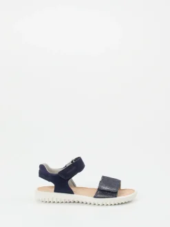 Superfit – Klettsandale aus Veloursleder Dunkelblau