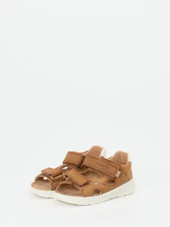 Superfit – Klettsandalen aus Nubukleder cognacbraun