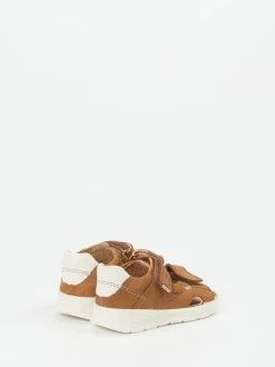 Superfit – Klettsandalen aus Nubukleder cognacbraun