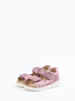 Superfit – Klettsandalen aus Veloursleder in Rosa