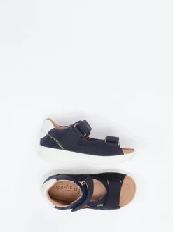 Superfit – Klettsandalen aus Nubukleder dunkelblau