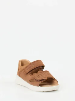 Superfit – Klettsandalen aus Nubukleder cognac