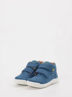 Superfit – Klettsneaker aus Leder in Mittelblau