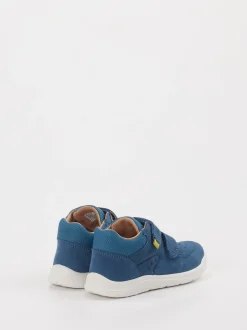 Superfit – Klettsneaker aus Leder in Mittelblau
