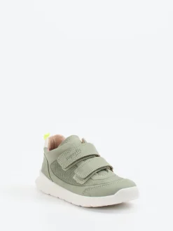 Superfit – Klettsneaker aus Nubukleder Salbeigrün