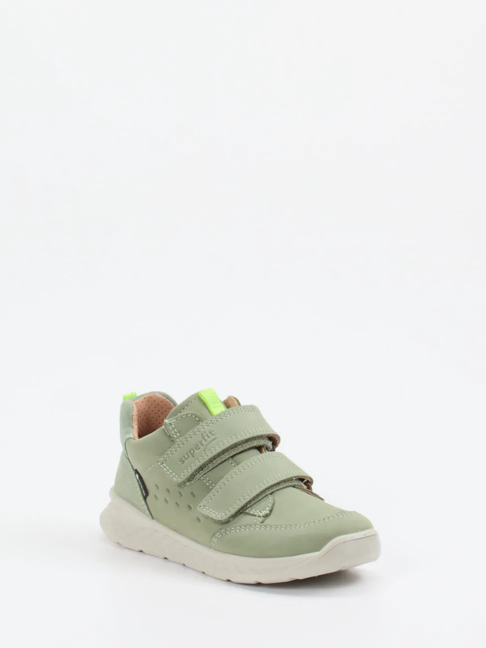 Superfit – Klettsneaker aus Nubukleder salbeigrün