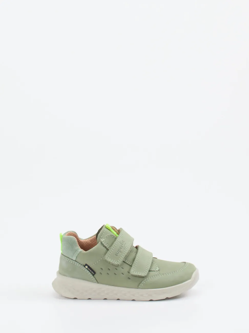 Superfit – Klettsneaker aus Nubukleder salbeigrün