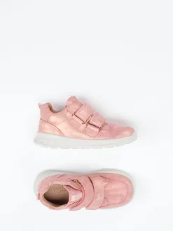 Superfit – Klettsneaker aus Veloursleder rosémetallic
