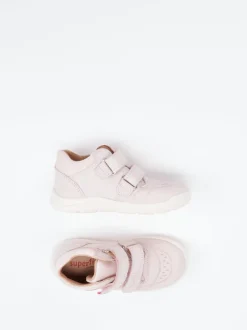 Superfit – Klett-Sneaker aus Nubukleder in Rosa