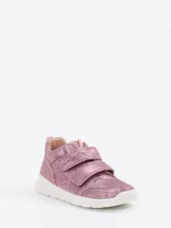 Superfit – Lauflernschuhe aus Nubukleder in Rosa