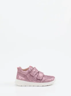 Superfit – Lauflernschuhe aus Nubukleder in Rosa