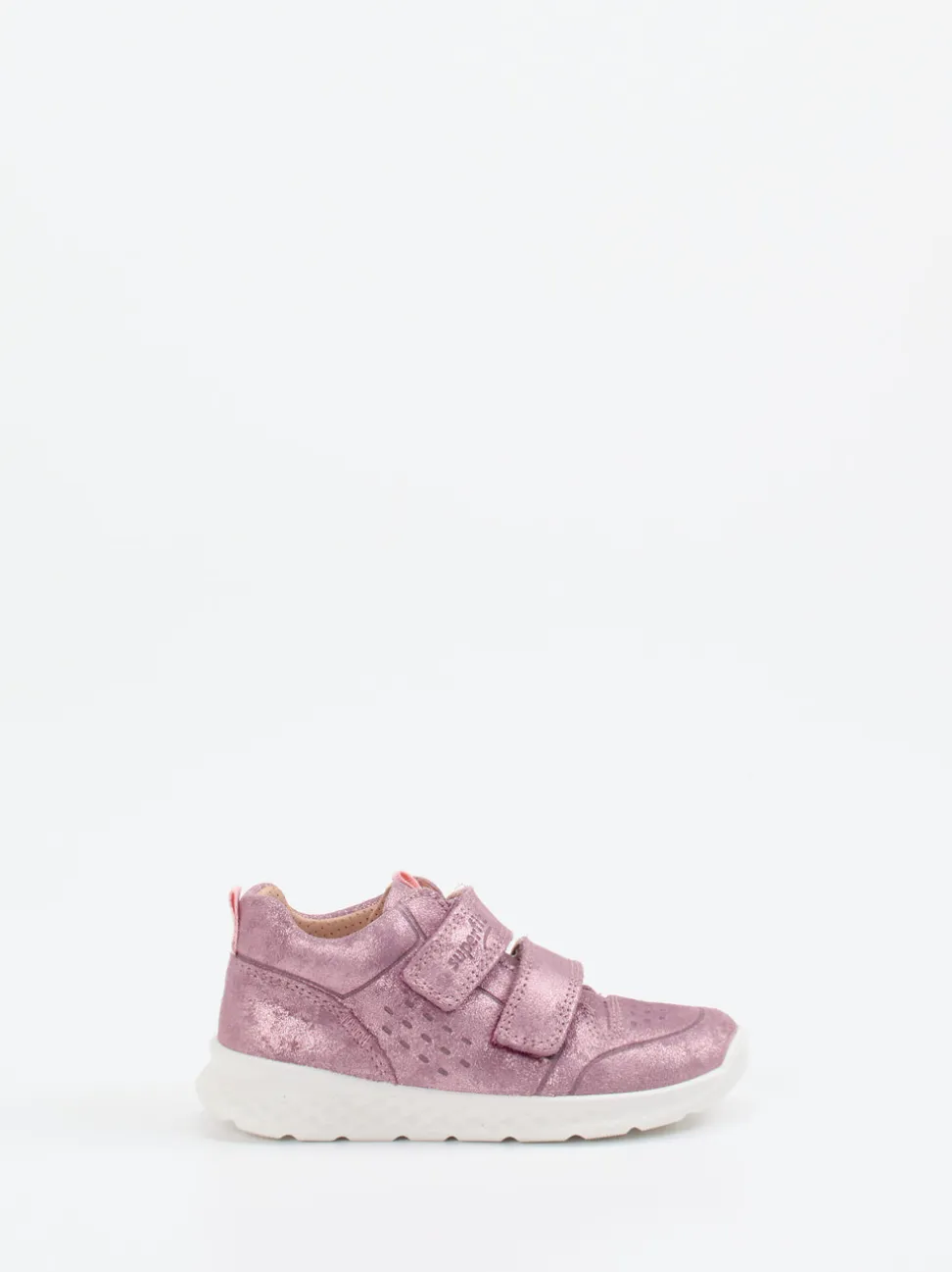Superfit – Lauflernschuhe aus Nubukleder in Rosa