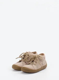 Superfit – Lauflernschuhe aus Veloursleder beigebraun