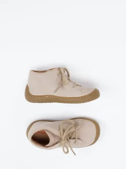Superfit – Lauflernschuhe aus Veloursleder beigebraun
