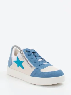 Superfit – Low-Top Sneaker aus Veloursleder cremeweiß