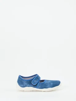 Superfit – Mary Janes aus Textil in Jeansblau