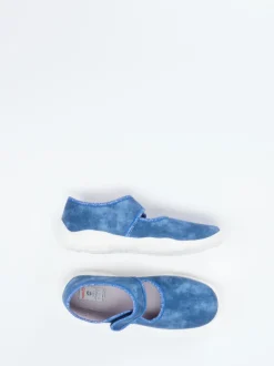 Superfit – Mary Janes aus Textil in Jeansblau