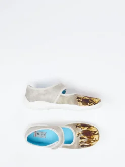 Superfit – Mary Janes aus Textil mit Pferdemotiv