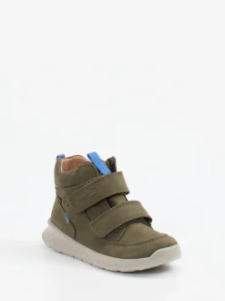 Superfit – Mid-Cut Sneaker aus Nubukleder Olivgrün