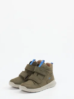 Superfit – Mid-Cut Sneaker aus Nubukleder Olivgrün