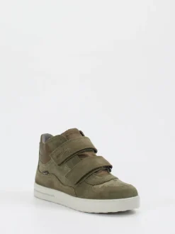 Superfit – Mid-Top-Sneaker aus Veloursleder olivgrün