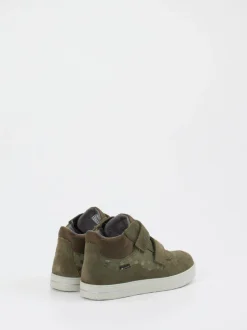 Superfit – Mid-Top-Sneaker aus Veloursleder olivgrün