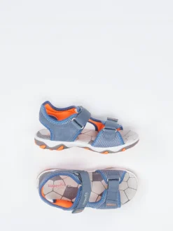 Superfit – Outdoor-Sandale aus Veloursleder Jeansblau