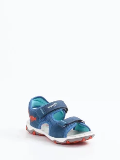 Superfit – Outdoorsandalen aus Veloursleder blau
