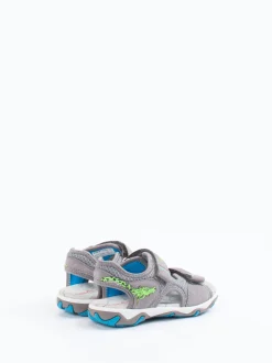 Superfit – Outdoorsandalen aus Veloursleder grau