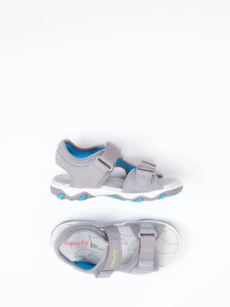 Superfit – Outdoorsandalen aus Veloursleder grau