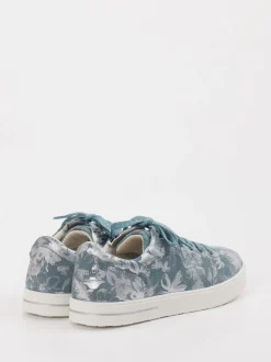 Superfit – Sneaker aus Leder mit Glitzerschnürung
