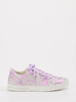 Superfit – Sneaker aus Leder mit Metallic-Blumenprint