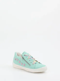 Superfit – Sneaker aus Veloursleder in Mintgrün
