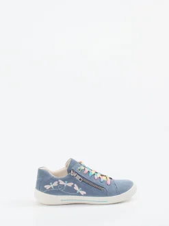 Superfit – Sneaker aus Veloursleder jeansblau