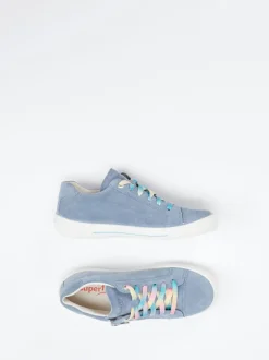 Superfit – Sneaker aus Veloursleder jeansblau
