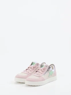 Superfit – Sneaker aus Veloursleder in Rosé