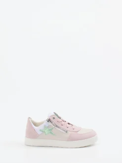 Superfit – Sneaker aus Veloursleder in Rosé