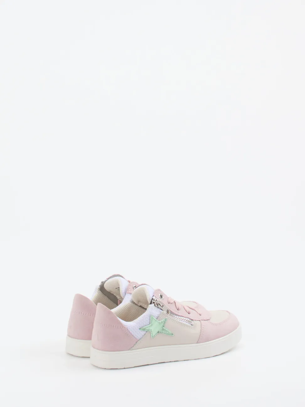 Superfit – Sneaker aus Veloursleder in Rosé