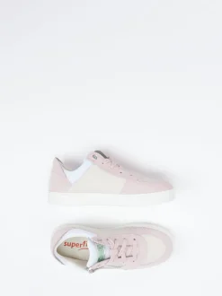 Superfit – Sneaker aus Veloursleder in Rosé